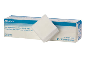 GAUZE SPONGE NON-WOVEN 4 PLY STERILE 10CMX10CM 2 PER POUCH