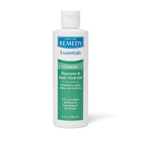 REMEDY ESSENTIAL SHAMPOO AND BODY WASH CLEANSING GEL 236ML BOTTLE