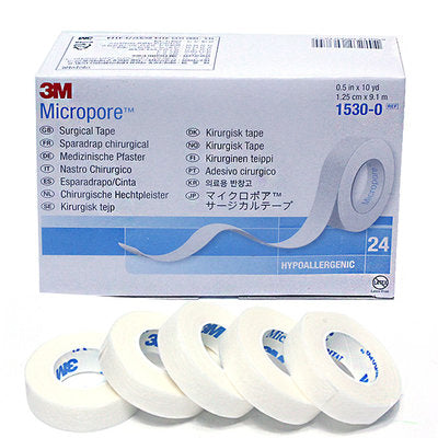 Title: Micropore Medical Tape, 0.5-3 in x 10 yd, White (Box of 24)