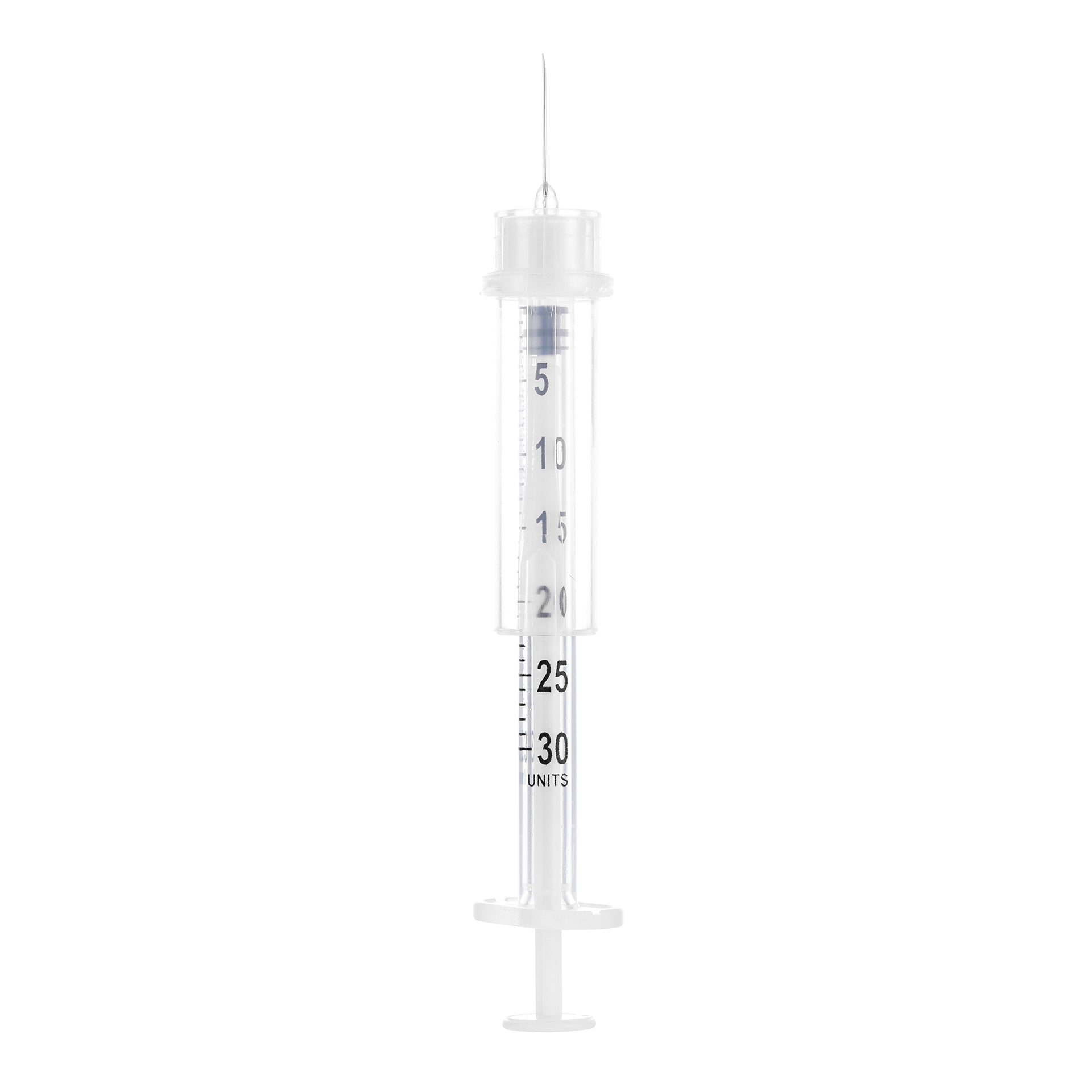 BX/100 - SOL-GUARD 0.5ml Insulin Safety Syringe w/Fixed Needle 29G*1/2'' (U-100 Insulin Only)