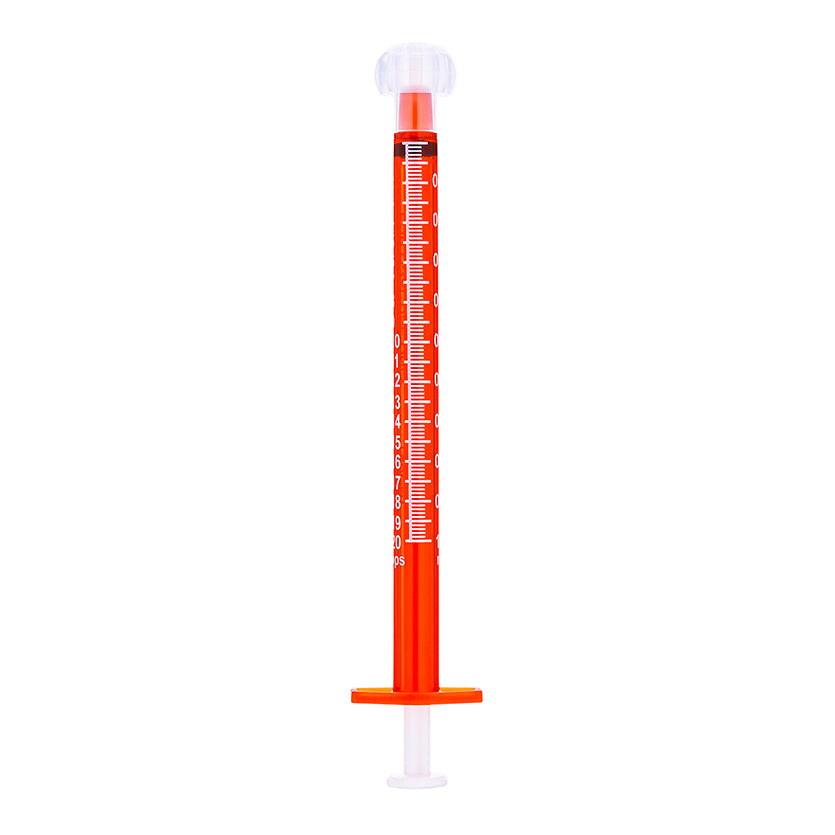 BX/100 - SOL-M 5ml Oral Dispensing Syringe Clear w/Tip Cap