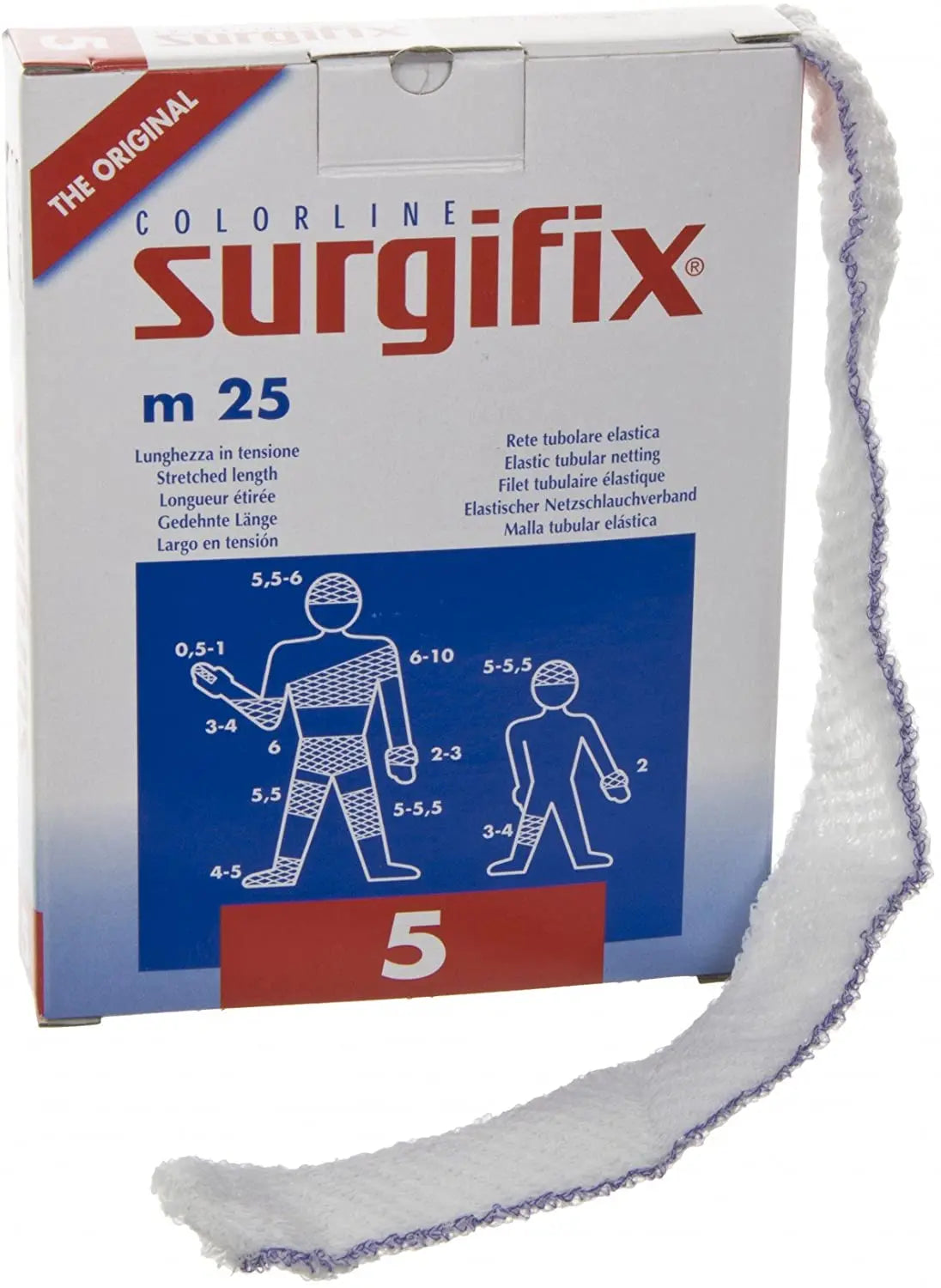 Surgifix Elastic Net Bandage Roll Size 3 Elbow 25m Latex-Free Nylon Covered Rubber - Ea/1 - Home Health Store Inc