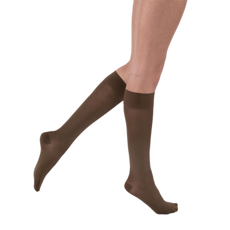 Pr/1 Jobst Ultrasheer Women, Knee High, 20-30Mmhg, Xl, Espresso, Closed Toe
