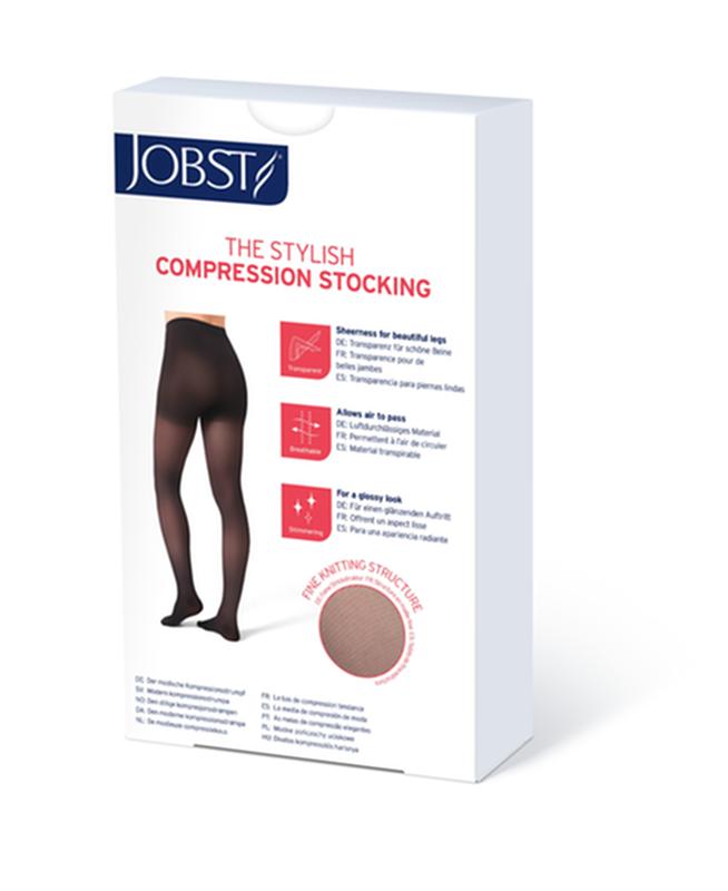 Pr/1 Jobst Ultrasheer Women, Waist High, 15-20Mmhg, Md, Espresso, Closed Toe
