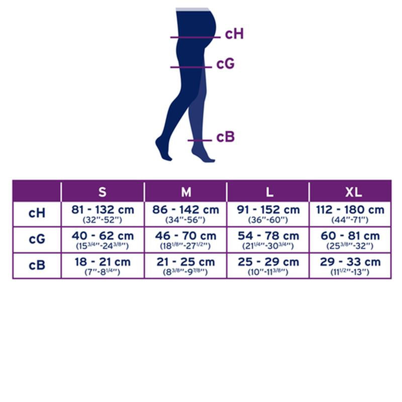 Pr/1 Jobst Ultrasheer Women, Maternity, 15-20Mmhg, Xl, Natural, Closed Toe