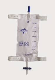 DYND 12584 (CS/48) EA/1 LEG BAG W/ COMFORT STRAPS, 19OZ, STERILE