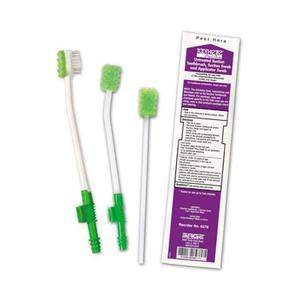 HAL 6576 CS/100 TOOTHETTE SUCTION TOOTHBRUSH W/ SUCTION & APPLICATOR SWAB UNTREATED DISPOSABLE