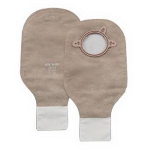 New Image Clamp Closure Drainable Pouch – Beige 1 3/4 in, 12 in with Filter (Box of 10)