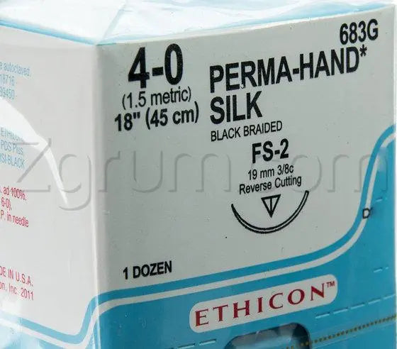 JNJ 683G BX/12 SUTURE CUTICULAR SILK 3/0