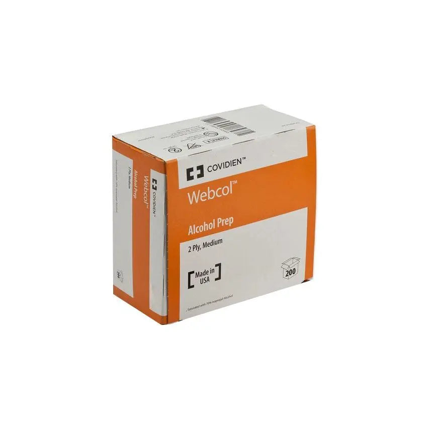 KND 63001 BX/200 WEBCOL ALCOHOL PREP PADS, MEDIUM, 2 PLY, STERILE