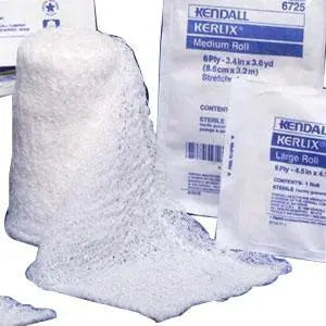 KND 6725 (CS/96)EA/1 KERLIX COTTON GAUZE BANDAGE ROLL 6PLY ,STERILE 3.1" X 3.43"