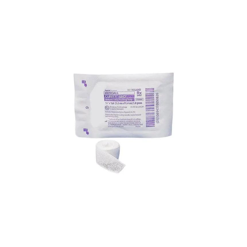 KND 7833AMD BX/10 CURITY PACKING STRIPS, ANTIMICROBIAL, STERILE 1" X 3YRD