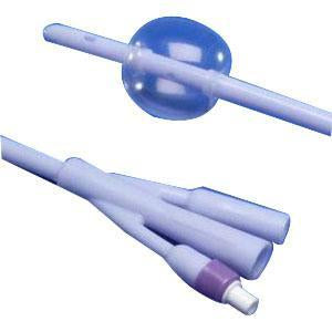 Dover 2-Way Foley Catheter – 16 Fr, 30 cc, Silicone Elastomer-Coated Latex (Box of 10)