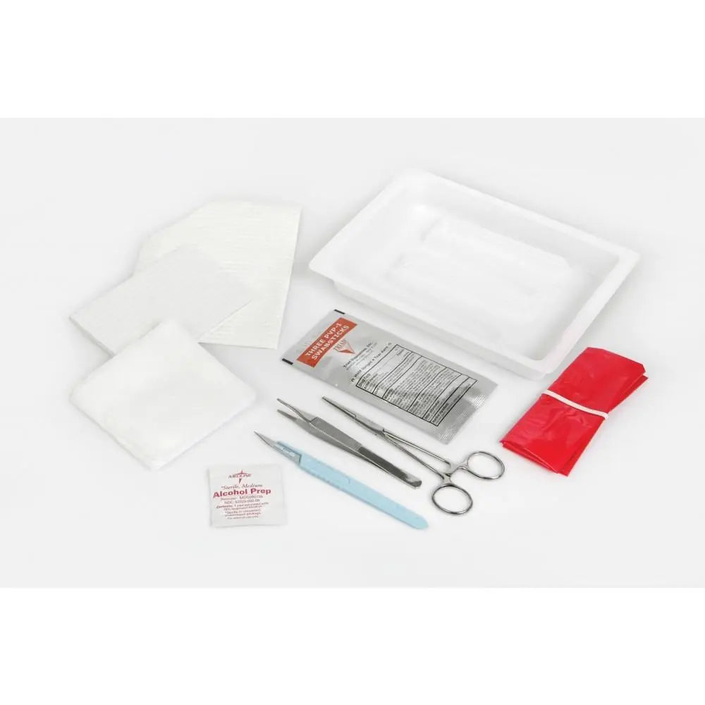 MDL M101202A (CS24) EA/1 Sterile Dressing Tray. Forceps, Gauze, Underpad, CSR wrrap