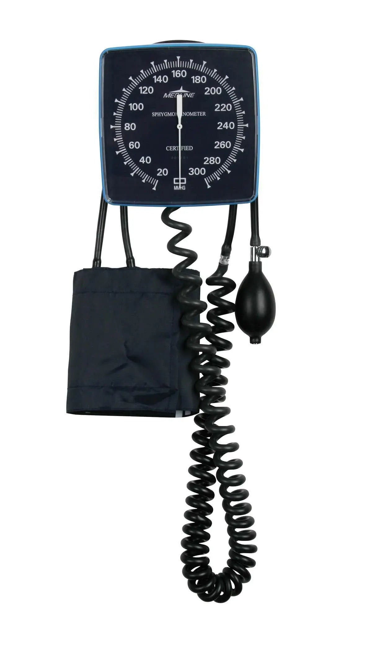 MDL MDS9400 EA/1 BLOOD PRESSURE UNIT ANEROID DIAL WALL MOUNT W/ ADULT CUFF.