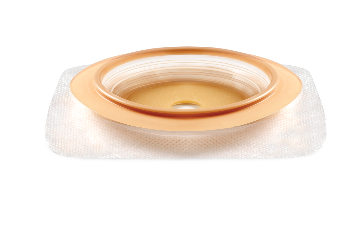 Natura® Stomahesive® Skin Barrier, 4" X 4" (10cm X 10cm) White, Cut-To-Fit Stoma Opening 1/2" - 13/16" (13mm - 21mm), Flange 1-3/4" (45mm) - Box Of 10 - Home Health Store Inc