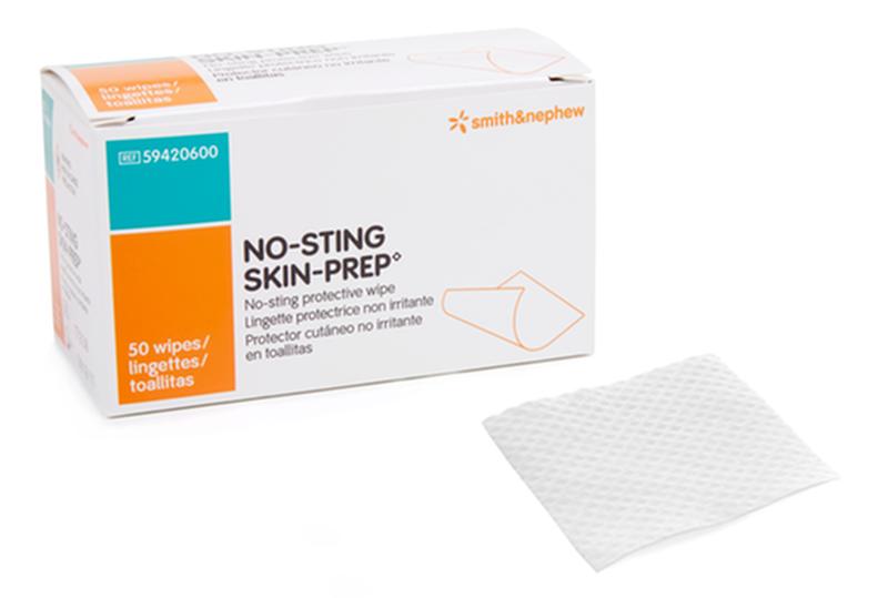 No-Sting Skin-Prep Protective Wipes (Box of 50)