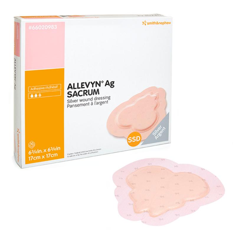 ALLEVYN Ag Adhesive Sacrum Dressing (BX/10)