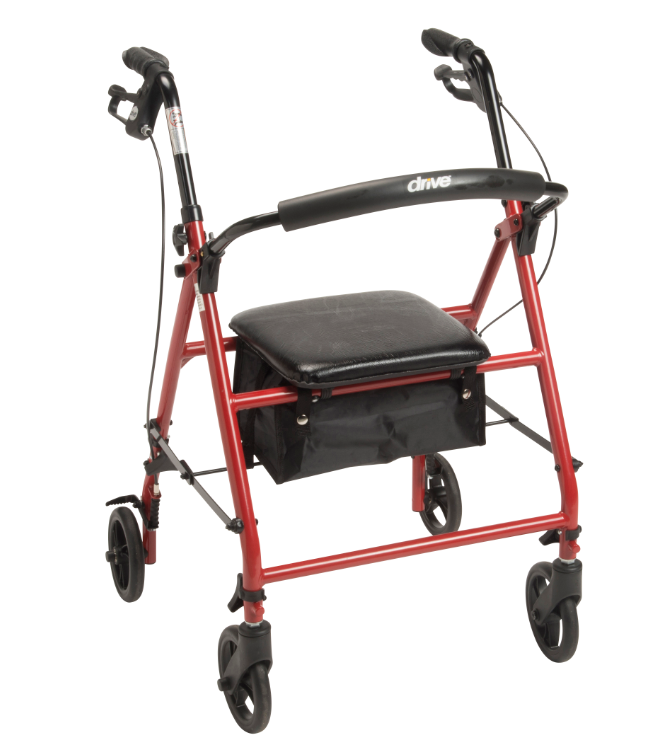 Steel Rollator with 6” Wheels, Knockdown