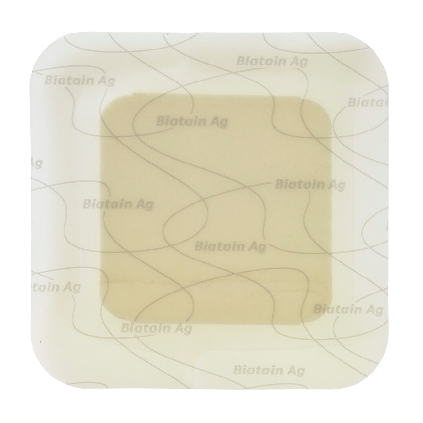 Biatain Ag Adhesive Foam Sacral Dressing, Size 9in X 9in (23cm X 23cm) - Box Of 5 - Home Health Store Inc