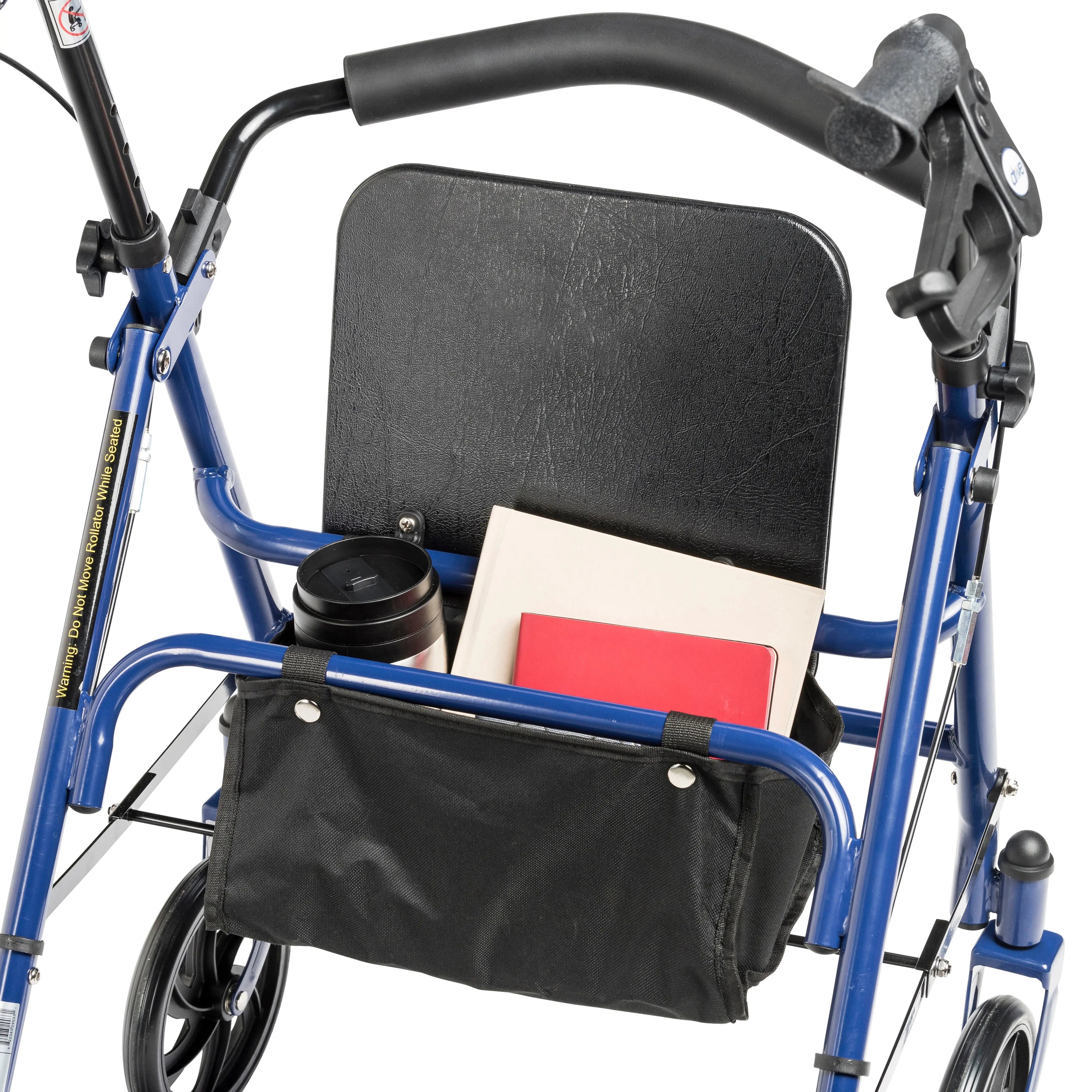 Four Wheel Rollator Rolling Walker with Fold Up Removable Back Support - Home Health Store Inc