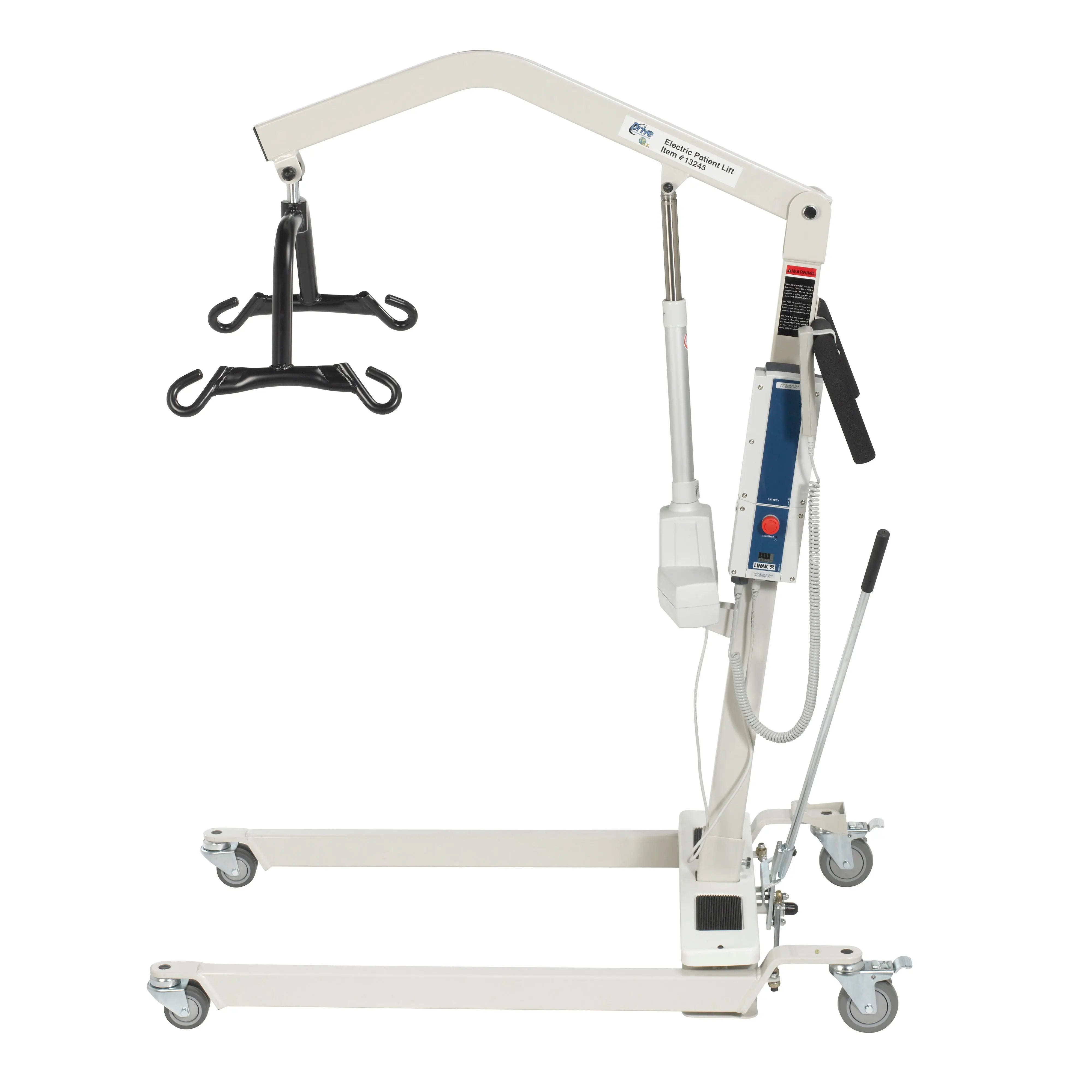 Bariatric Battery Powered Electric Patient Lift with Four Point Cradle and Rechargeable, Removable Battery - Home Health Store Inc