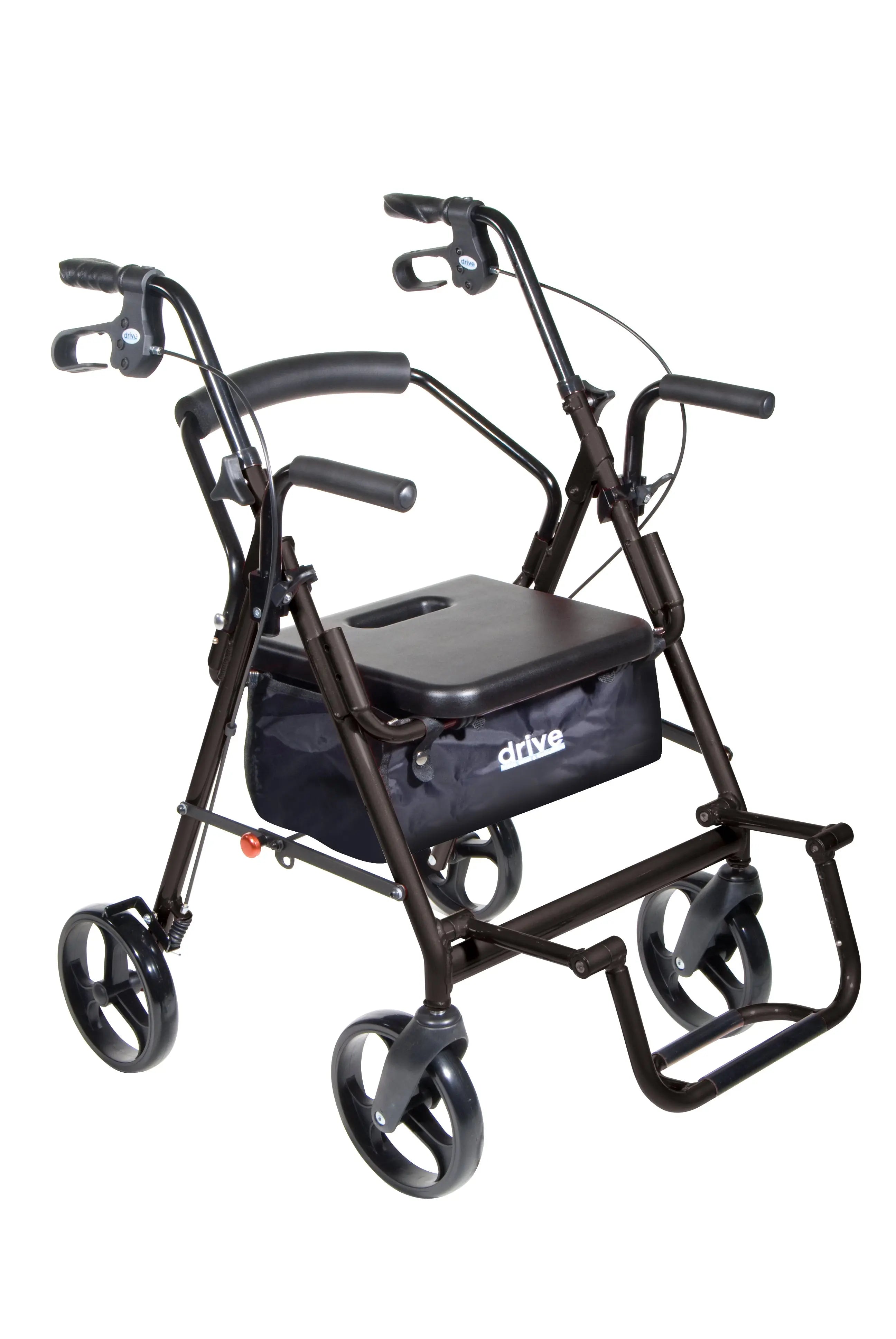 Duet Dual Function Transport Wheelchair Rollator Rolling Walker - Home Health Store Inc