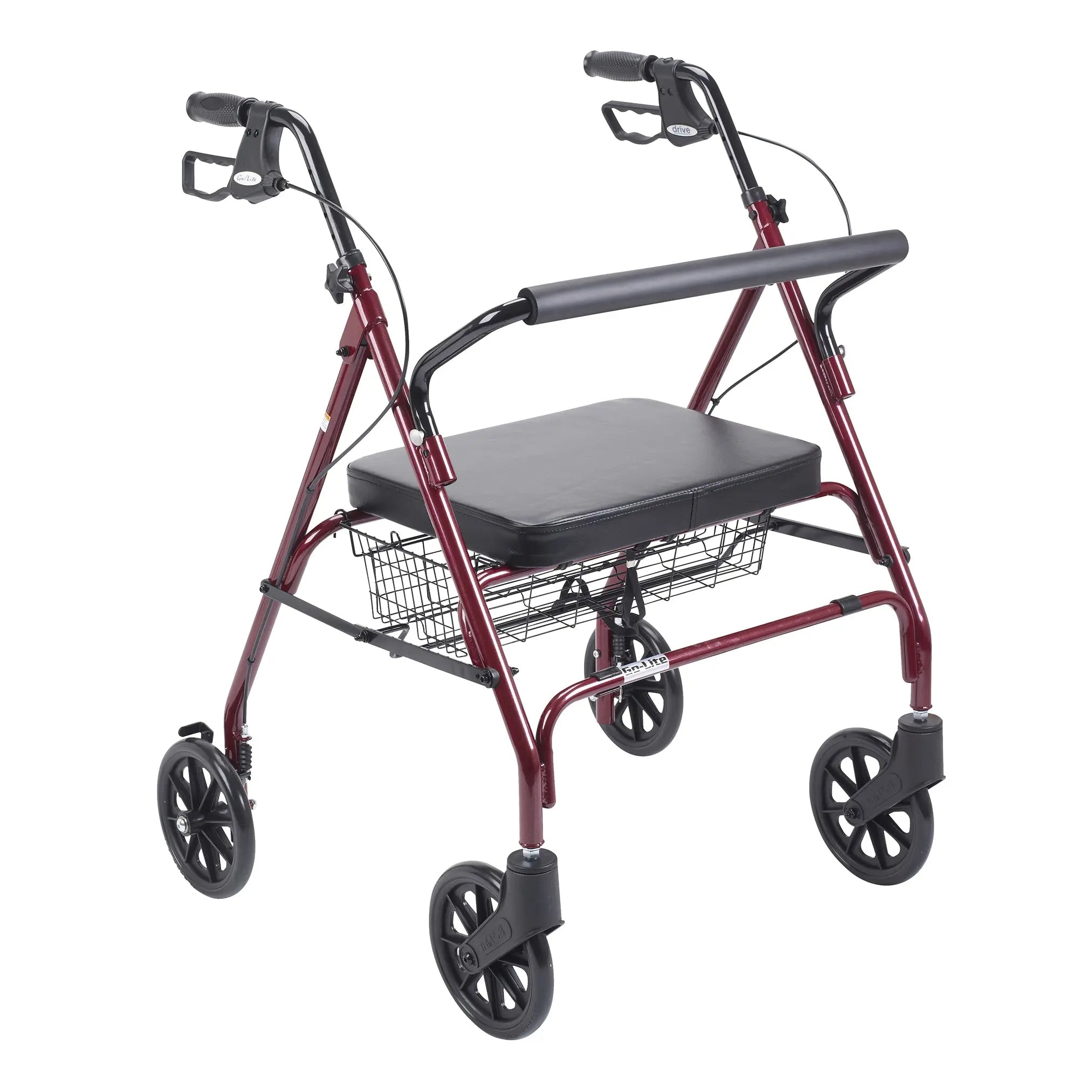 Heavy Duty Bariatric Rollator Rolling Walker with Large Padded Seat - Home Health Store Inc