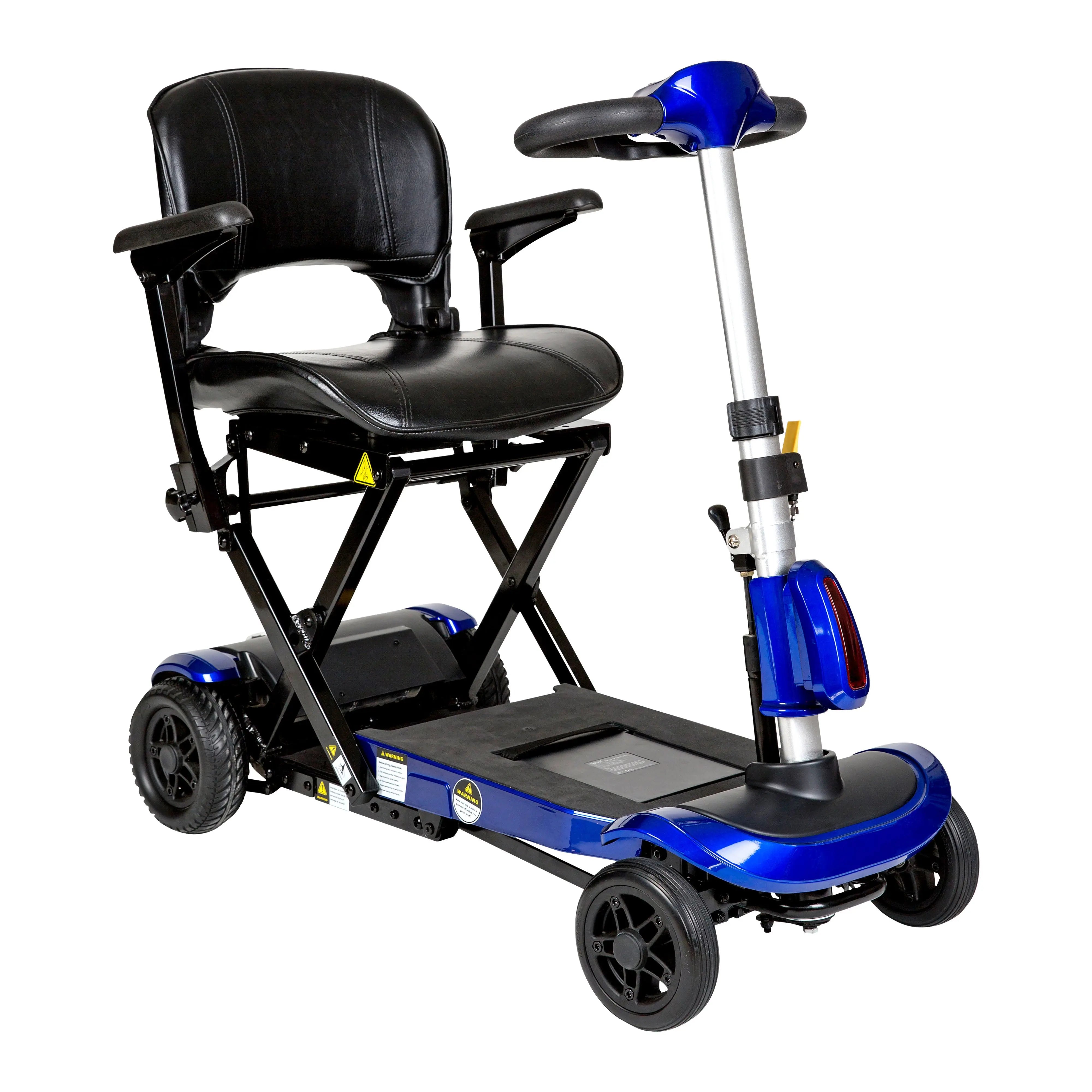 ZooMe Auto-Flex Folding Travel Scooter, Blue - Home Health Store Inc