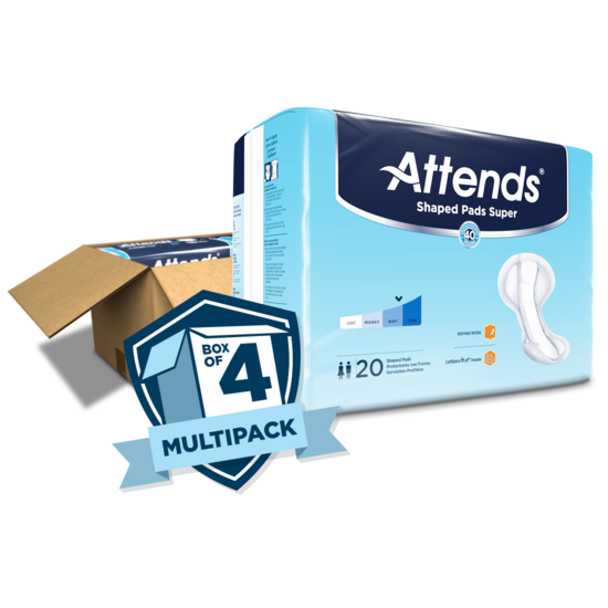 Attends Shaped Pads Super