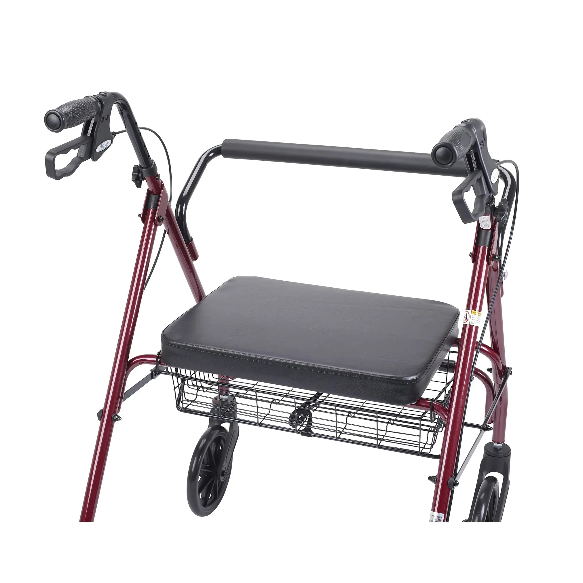 Heavy Duty Bariatric Rollator Rolling Walker with Large Padded Seat - Home Health Store Inc