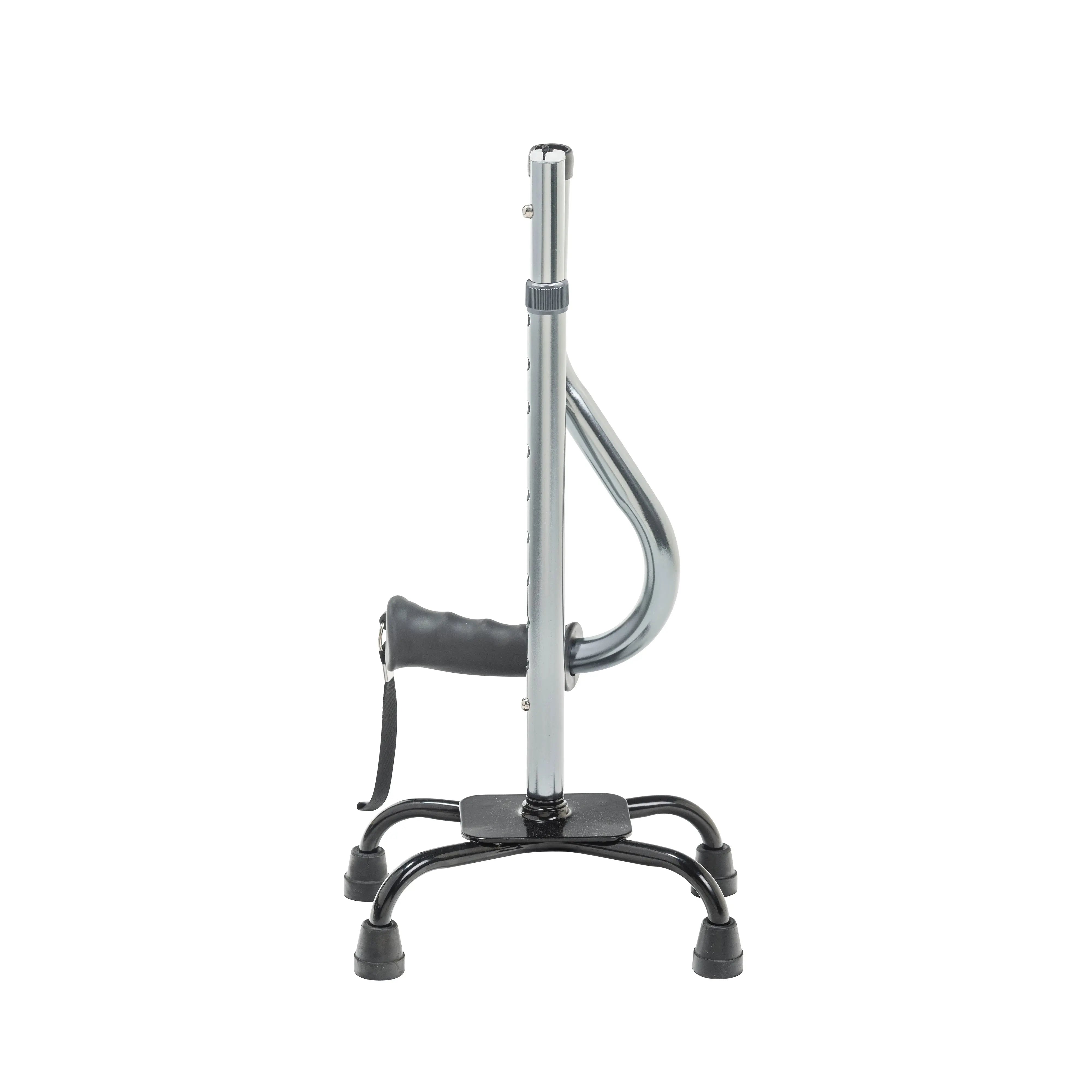 Folding Quad Cane, Small Base, Charcoal - Home Health Store Inc