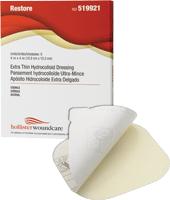 HOL 519921 BX/5 RESTORE HYDROCOLLOID DRESSING EXTRA THIN 4" X 4"