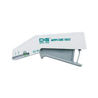 KND 8886803712 BX/12 APPOSE SKIN STAPLER W/ 35 WIDE STAPLES CLEAR PLASTIC CARTRIDGE W/ ERGONOMIC HANDLE DESIGN & 2 WIDE/HIGH STAPLE OPTIONS DISPOSABLE