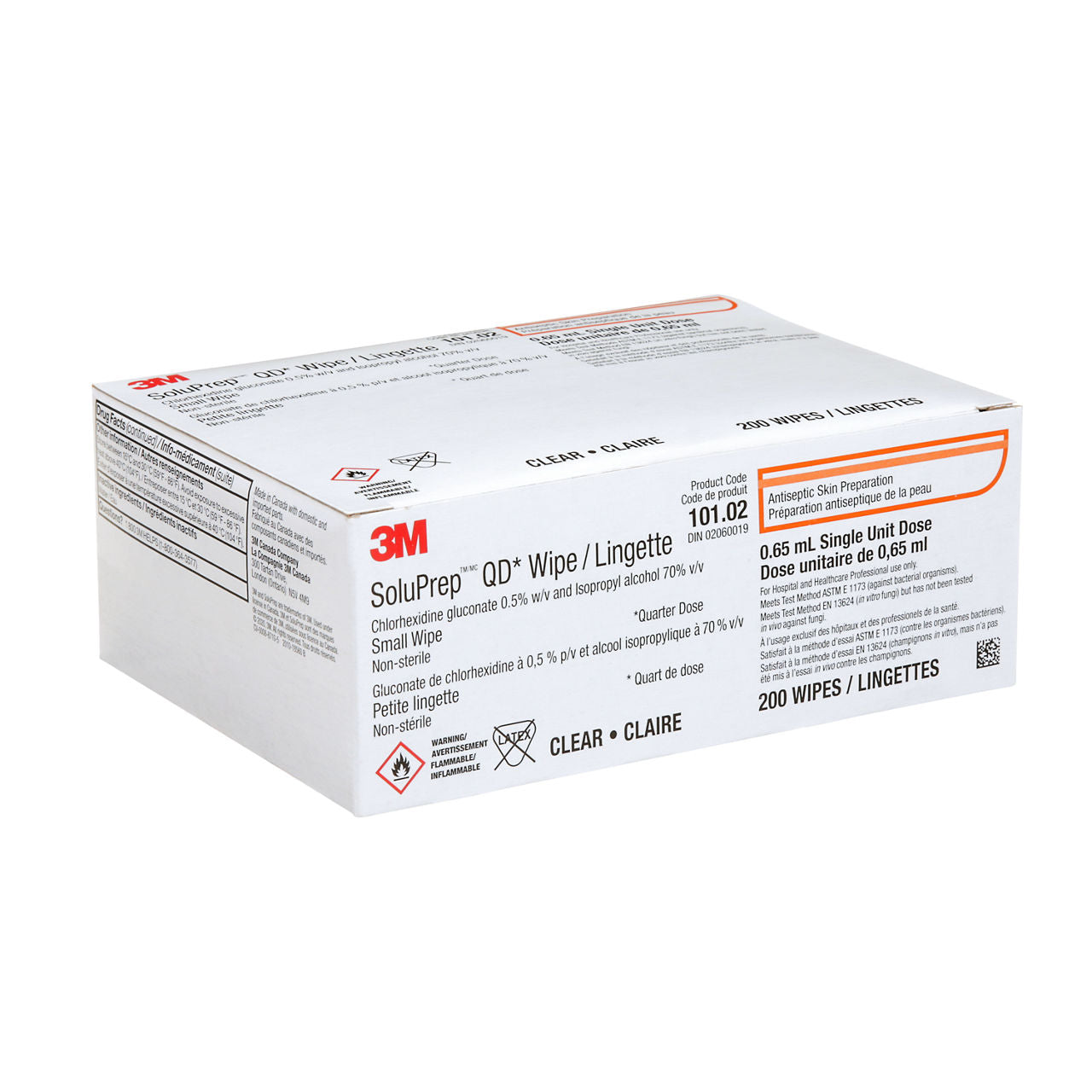 3M SoluPrep Swab 0.5% CHG 70% Alcohol - Box of 200
