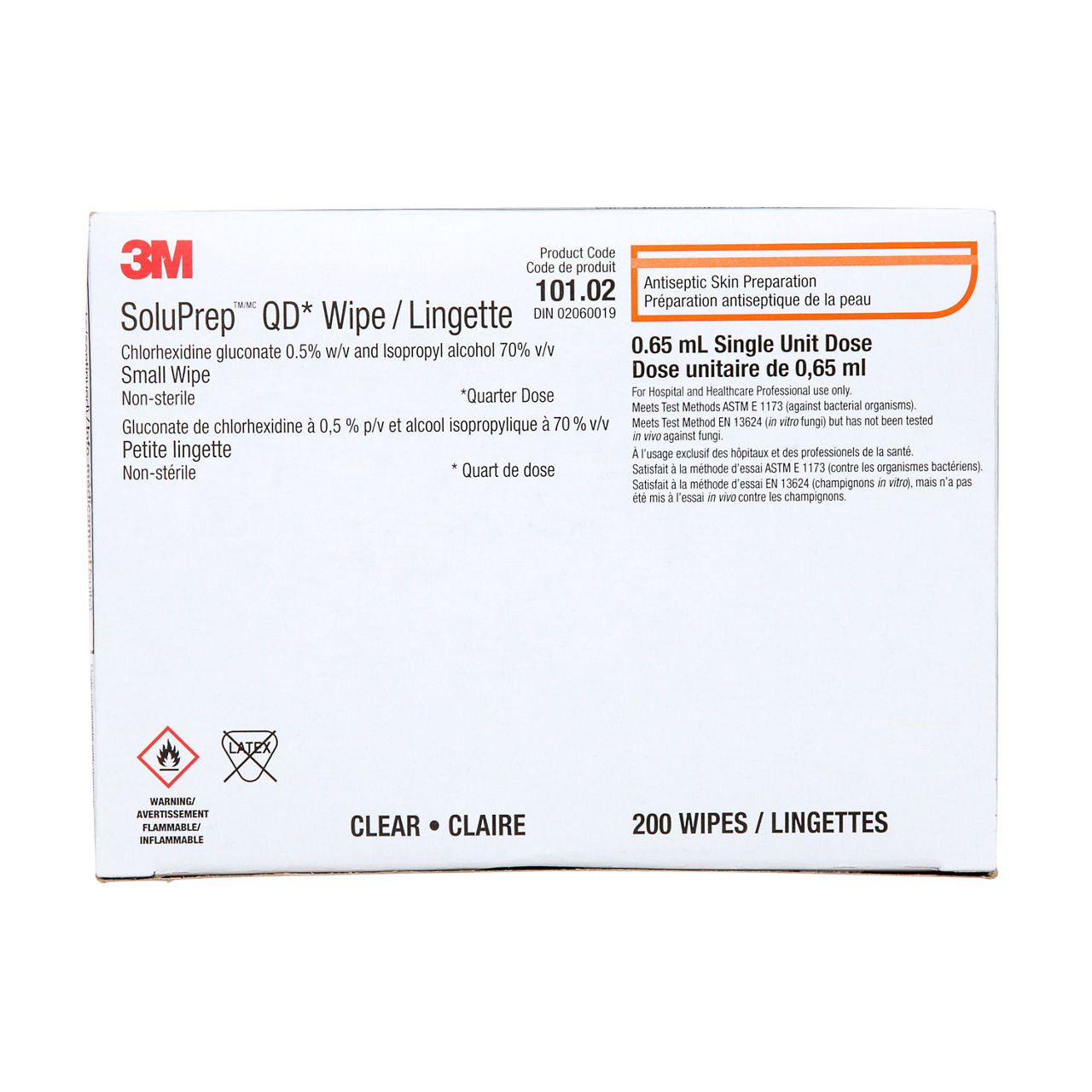 3M SoluPrep Swab 0.5% CHG 70% Alcohol - Box of 200