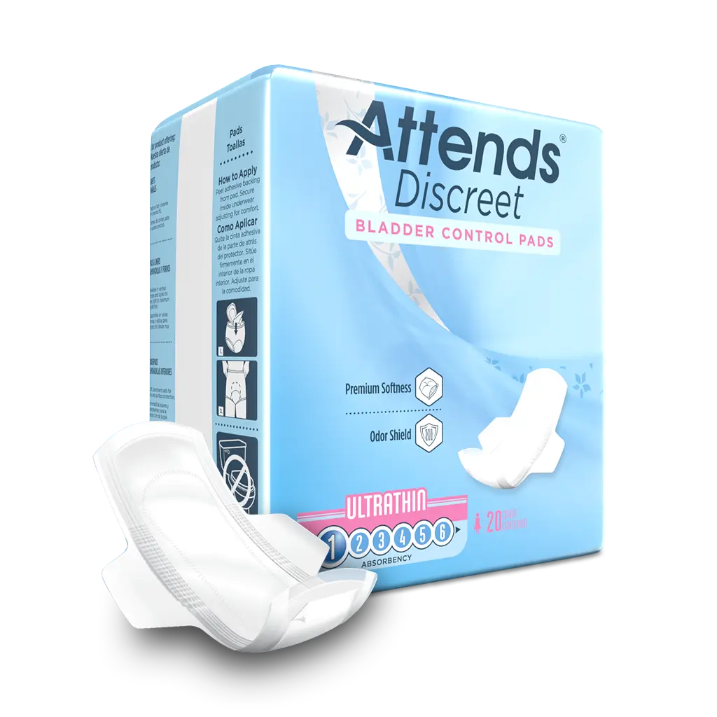 Attends Discreet Women's Ultra Thin Pads - Home Health Store Inc
