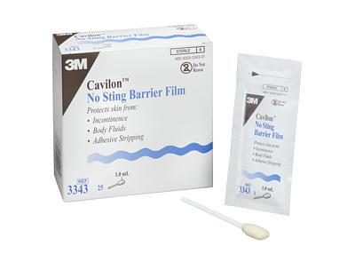 3M 3343 BX/25  CAVILON NO STING BARRIER FILM, SWABSTICKS - 1 ML
