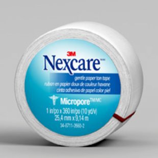 3M Nexcare Surgical Micro Tape, 1 in × 360 in, (Box of 12)