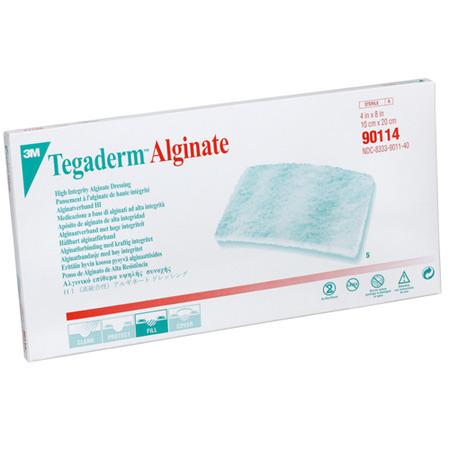 3M 90114 BX/5  DRESSING CALCIUM ALGINATE FIBER 4 X 8IN TEGADERM
