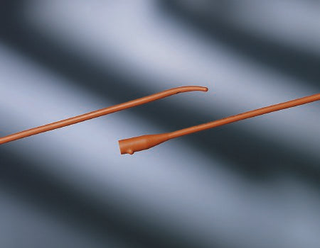 Coude Tip Latex Urethral Catheter, One-Eye, 18fr 16in - Box Of 12 - Home Health Store Inc