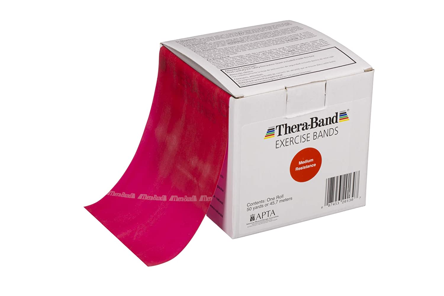 Theraband Exercise Band, Medium, 5 1/2in With X 50yd, Red - Ea/1 - Home Health Store Inc
