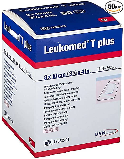 Leukomed T Plus Wtrprf Adh Transp Sterile Dressing W/Abs Pad 10cm X 25cm (Retail Pack) - Box Of 5 - Home Health Store Inc