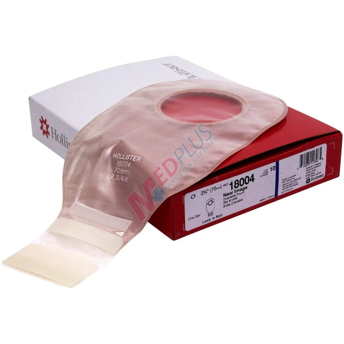 Barrier 54 Post-Op 24oz Pre-Cut Drainable Pouch B (1 1/8" X 2") W/ Extended Wear Oval Adhesive Foam Pad - Box Of 10 - Home Health Store Inc