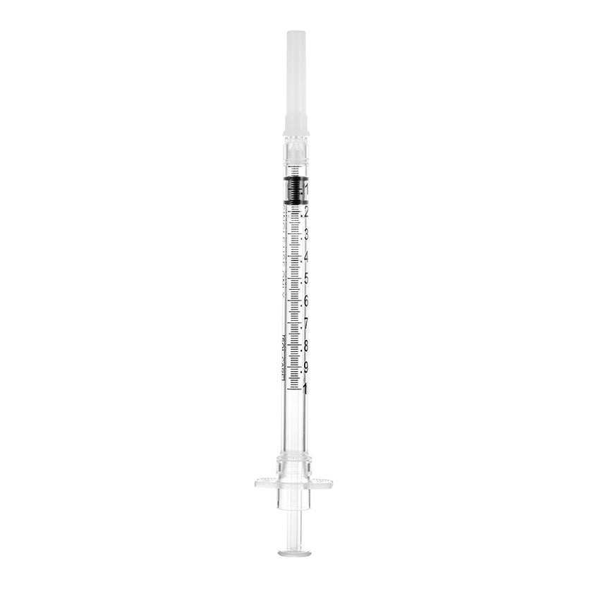 BX/25 - SOL-CARE 1ml Safety Syringe Allergy Tray 26G*3/8'' IDB