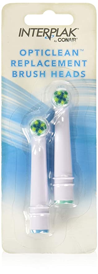 Interplak Opticlean Rplc Power Plaque Remover Brush Heads - Pk/2 - Home Health Store Inc