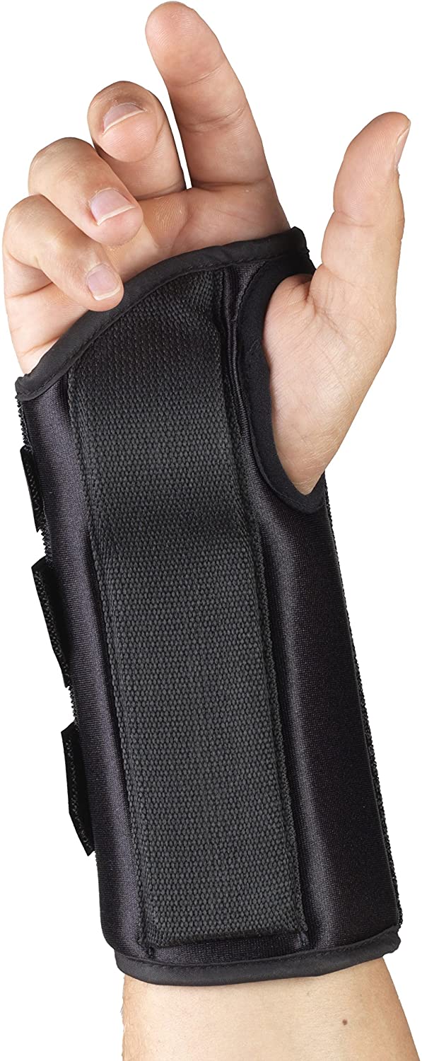 Otc Maximum 8" Wrist Splint Right Black Large W/ Removable Palmar Splint & Flexible Stays - Ea/1 - Home Health Store Inc