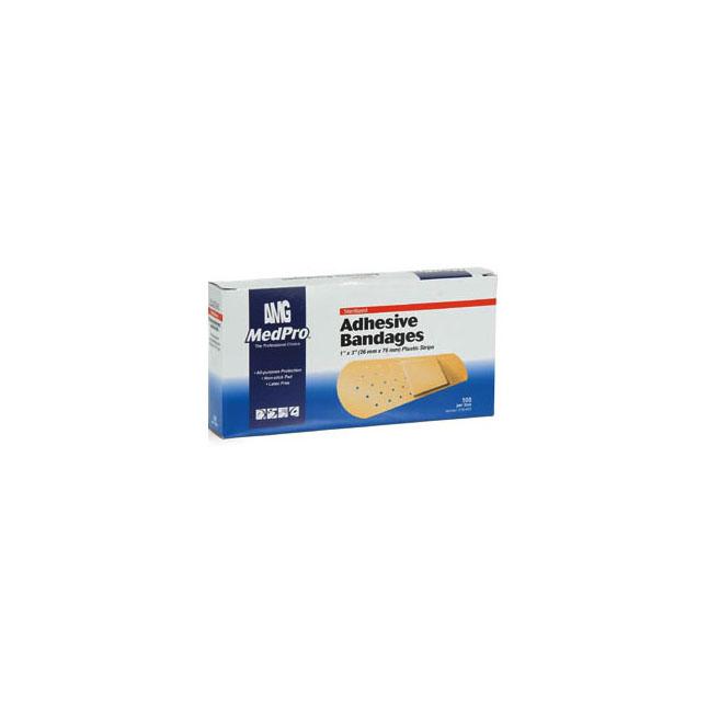 AMG 018-620 BX/50 MEDPRO FLESH PLASTIC STRIPS, 3/4" X 3".