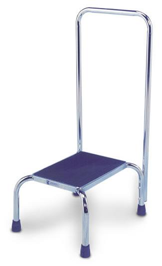 AMG 116-470 EA/1 STEP ON STOOL WITH CHROME HAND RAIL -