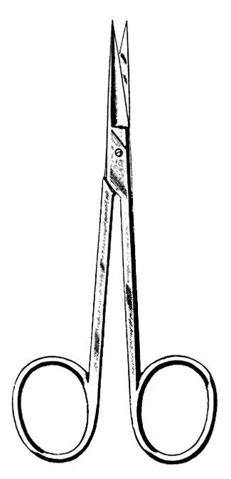 AMG 570-204 EA/1 IRIS SCISSORS, 4.5IN FINE, POINT, STAINLESS STEEL